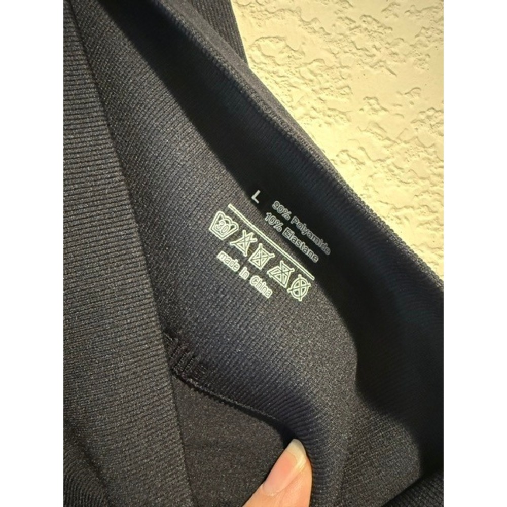 Halara Seamless High Waisted Scrunch Butt Leggings Black Yoga Gym Pants Size L - Picture 6 of 9